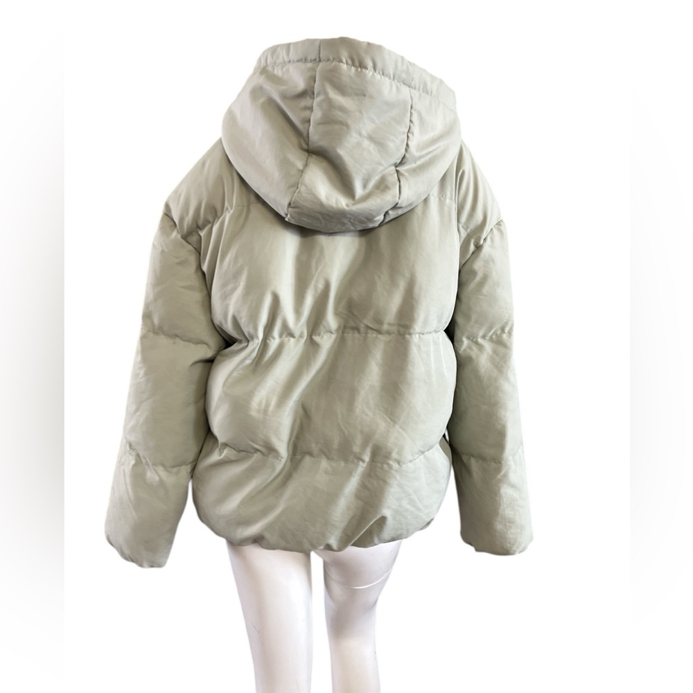 Super cute SHEIN sage green puffer jacket